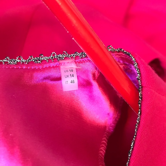 T Tahari hot pink midi dress. Women’s size 10. - Picture 10 of 12